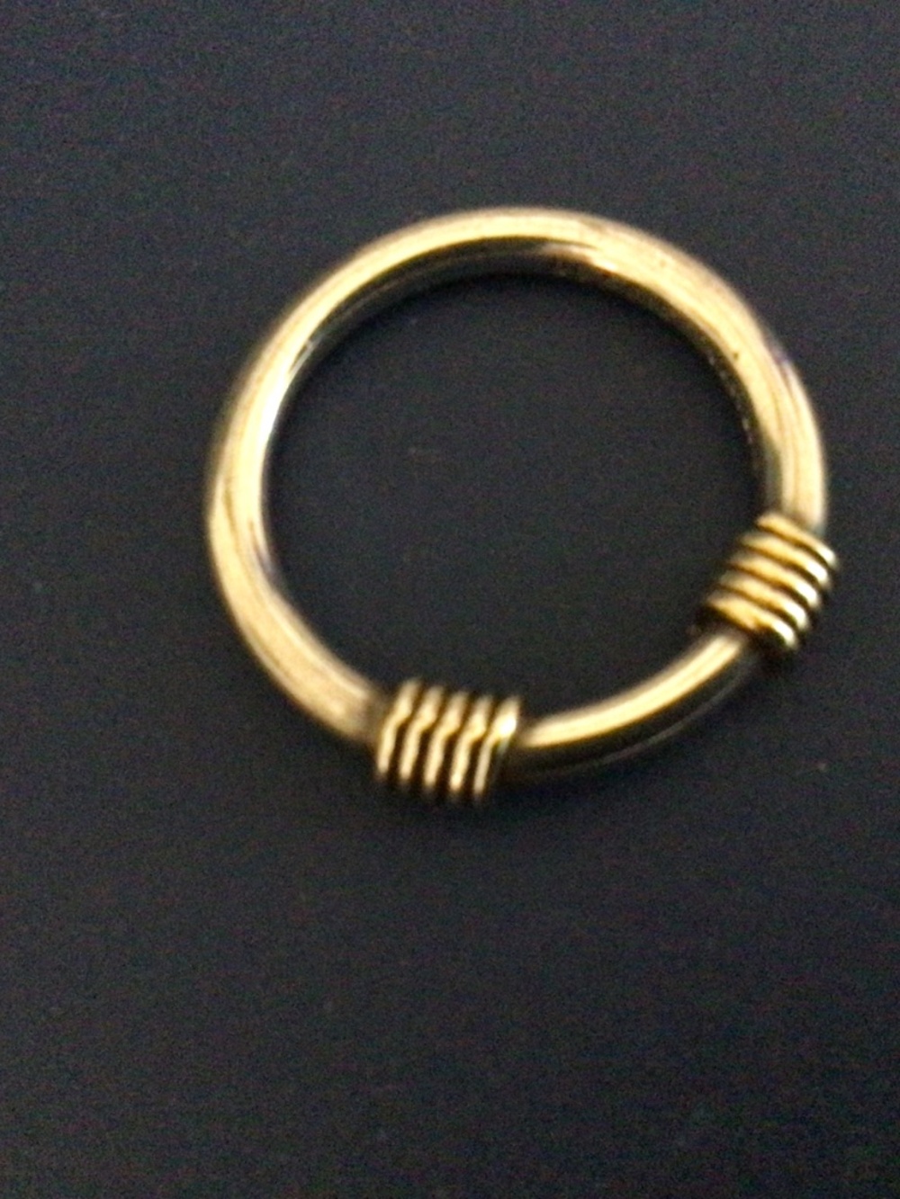 Tiffany Silver with gold coils ring size 5.75 - Picture 2 of 3